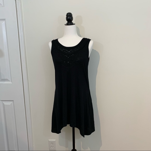 Embroidery & sequins Unique Black Tunic Size Medium - Picture 10 of 14